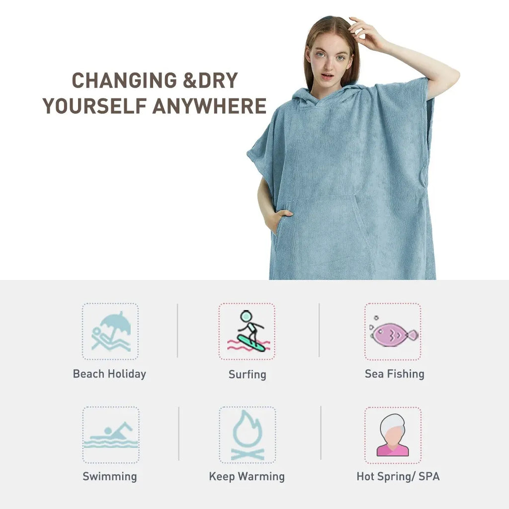Quick-Dry Poncho Towel