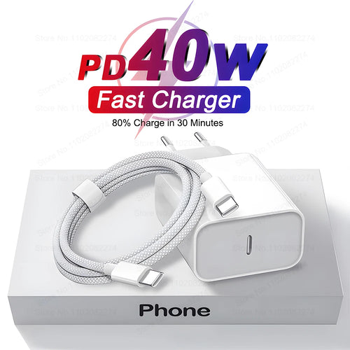 PD 40W Fast Charger For iPhone