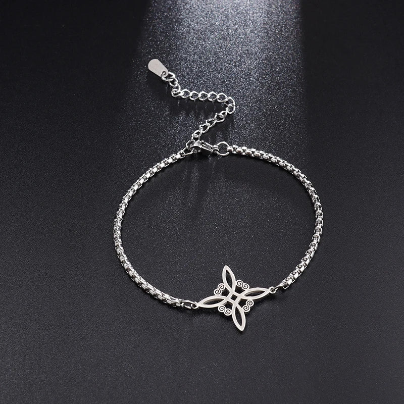 Witch Knot Cuff Stainless Steel Bracelet