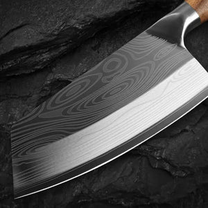 Stainless Steel Razor Sharp Wood Handle Knife