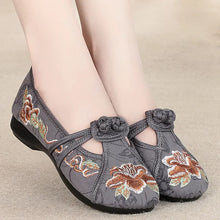 Retro Embroidered Anti-Skid Ballet Shoes