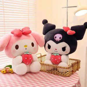 Sanrio Strawberry Kuromi Plush Toy