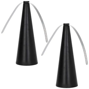 Spinning 2pcs Fly Repellent Table Fan with Holographic Blades f