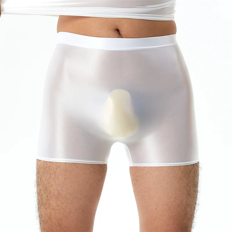 Shiny Glossy Transparent Ultra-thin Boxer Briefs