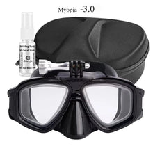 Tempered Lends Diving Mask with GoPro Mount
