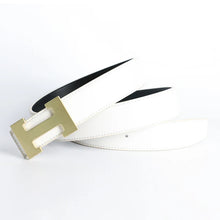 Designer Pin Buckle Genuine Leather H Belt