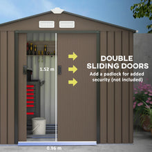 Garden Storage Unit w/ Locking Door Foundation Kit Air Vent