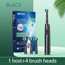 360° Rotating Electric Toothbrush 5 Modes 4 Brush Heads