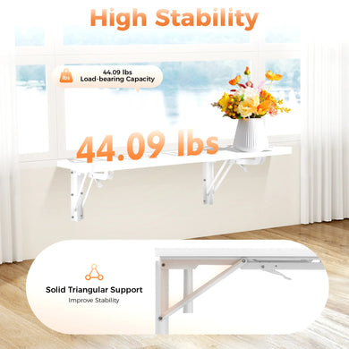 60*40cm Wall Mounted Floating Computer Work Table
