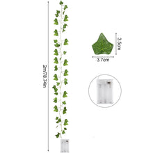 Green Leaf Ivy Vine With LED Lights String