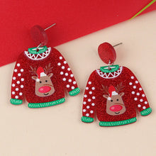 YAOLOGE Fun Innovative Christmas Elements Earrings