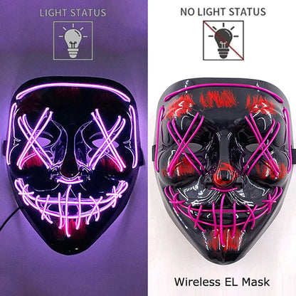 The Purge Horror Wireless LED Glow Mask