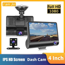 4" Black Box Car DVR Dashcam IPS HD Screen 1080P