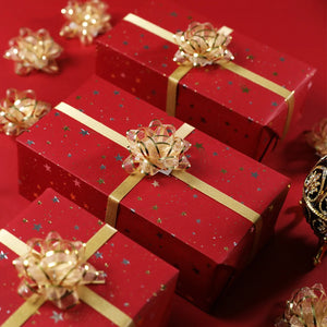 50*70cm Star Wrapping Paper Meteor Ribbon Gift Box