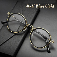 Stainless Steel Photochromic Anti Blue Light Reading Glasses