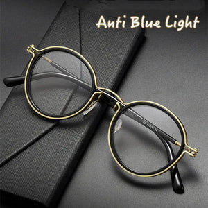 Stainless Steel Photochromic Anti Blue Light Reading Glasses