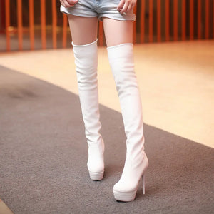 Over The Knee Long Thin High Heel Boots