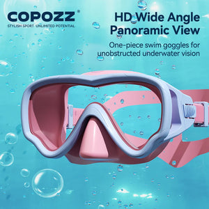 COPOZZ Kids Full Face HD Anti Fog Snorkel Mask