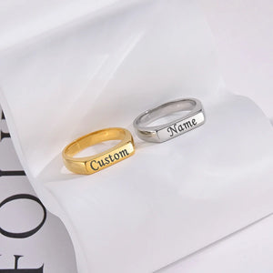 Trendy Stainless Steel Couple's Rings