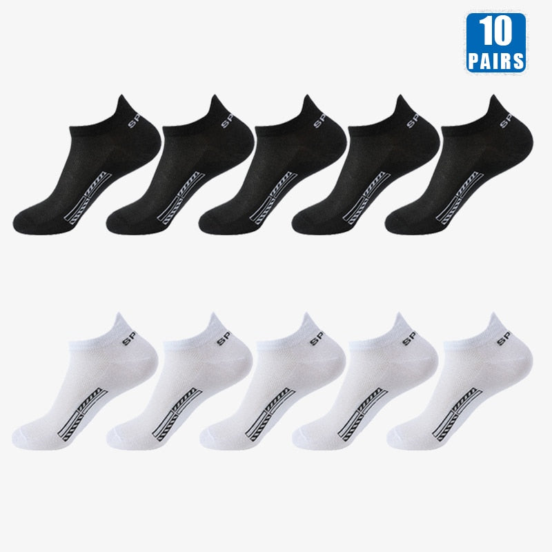 10 Pairs Cotton Crew Ankles