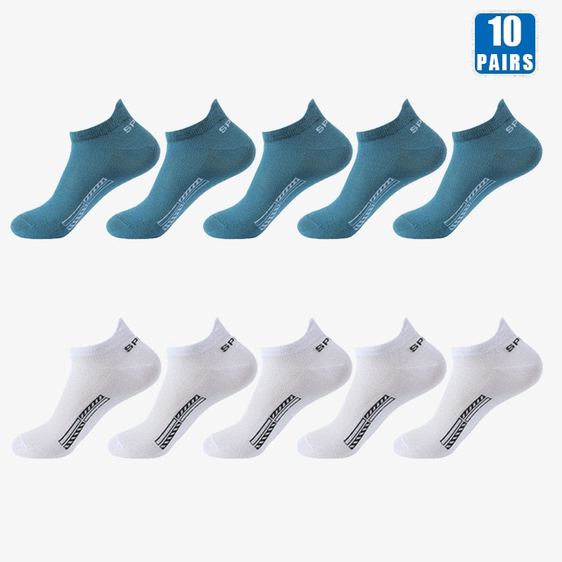 10 Pairs Cotton Crew Ankles
