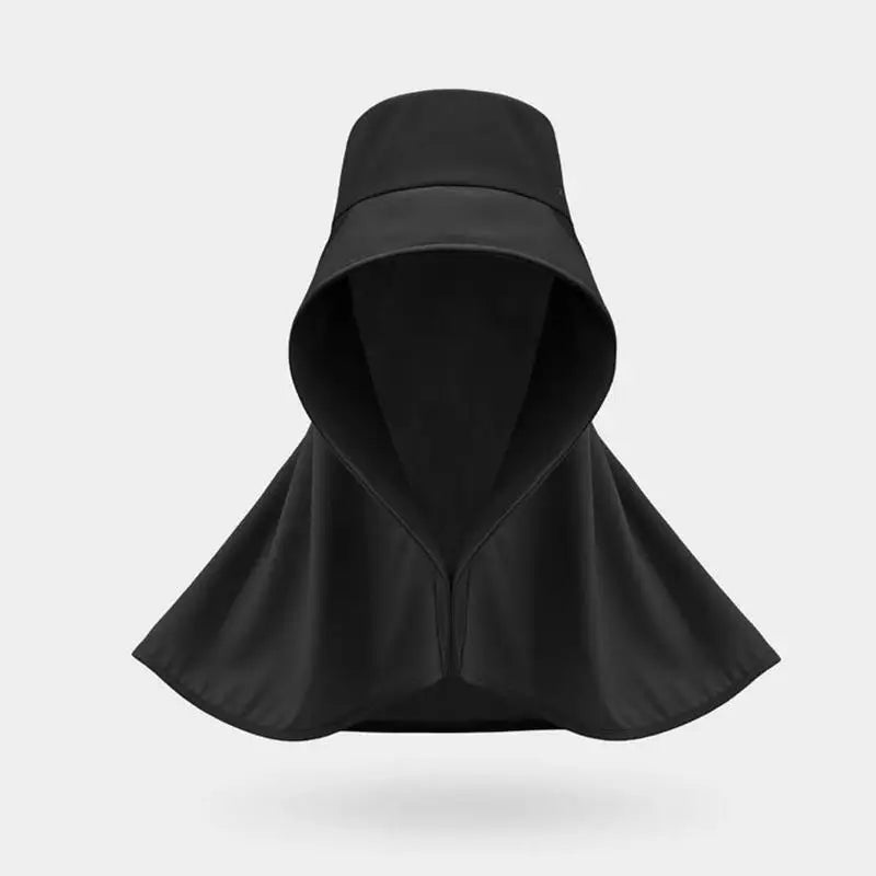 Large Over Shoulder Sunhat With Shawl