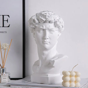 David Head Resin Statue