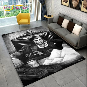 Scarface Tony 3D Print Area Rug