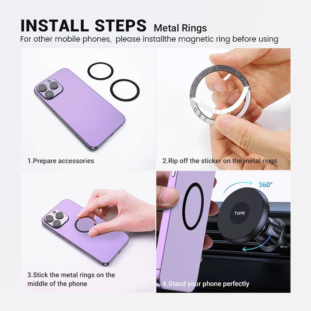 TOPK Strong Phone Holder Mount