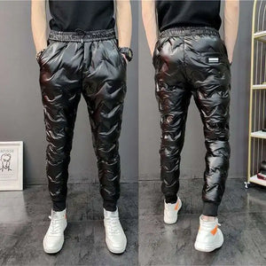Shiny Thick Warm Sweatpants