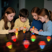 Multipack LED Light Up Spinning Gyro Top