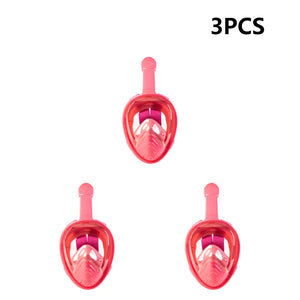 Full Face Snorkel Mask 180 Degree Panoramic View for Kids