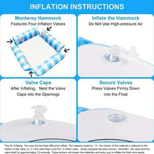 Inflatable 4-Tube Hammock Floating Water Mat