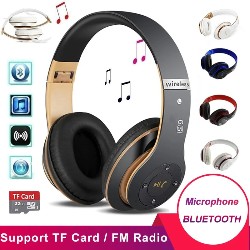 Noise Cancelling Bluetooth Wireless Foldable Headphones
