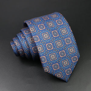 Silk 7.5cm Soft Colorful Novelty Necktie