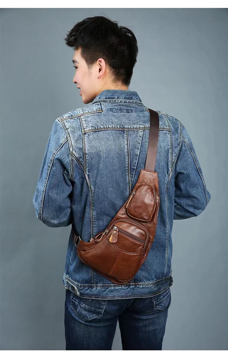 Retro Leather Crossbody Bag