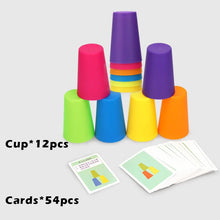 Montessori Stack Cup Battle Table Game with Cognition Logic Training