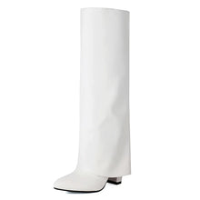 Knee High Faux Leather Boots