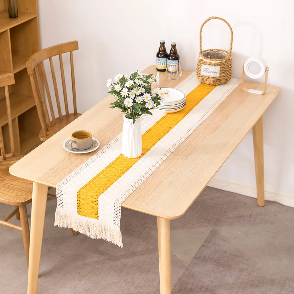 Cotton And Linen Table Runner