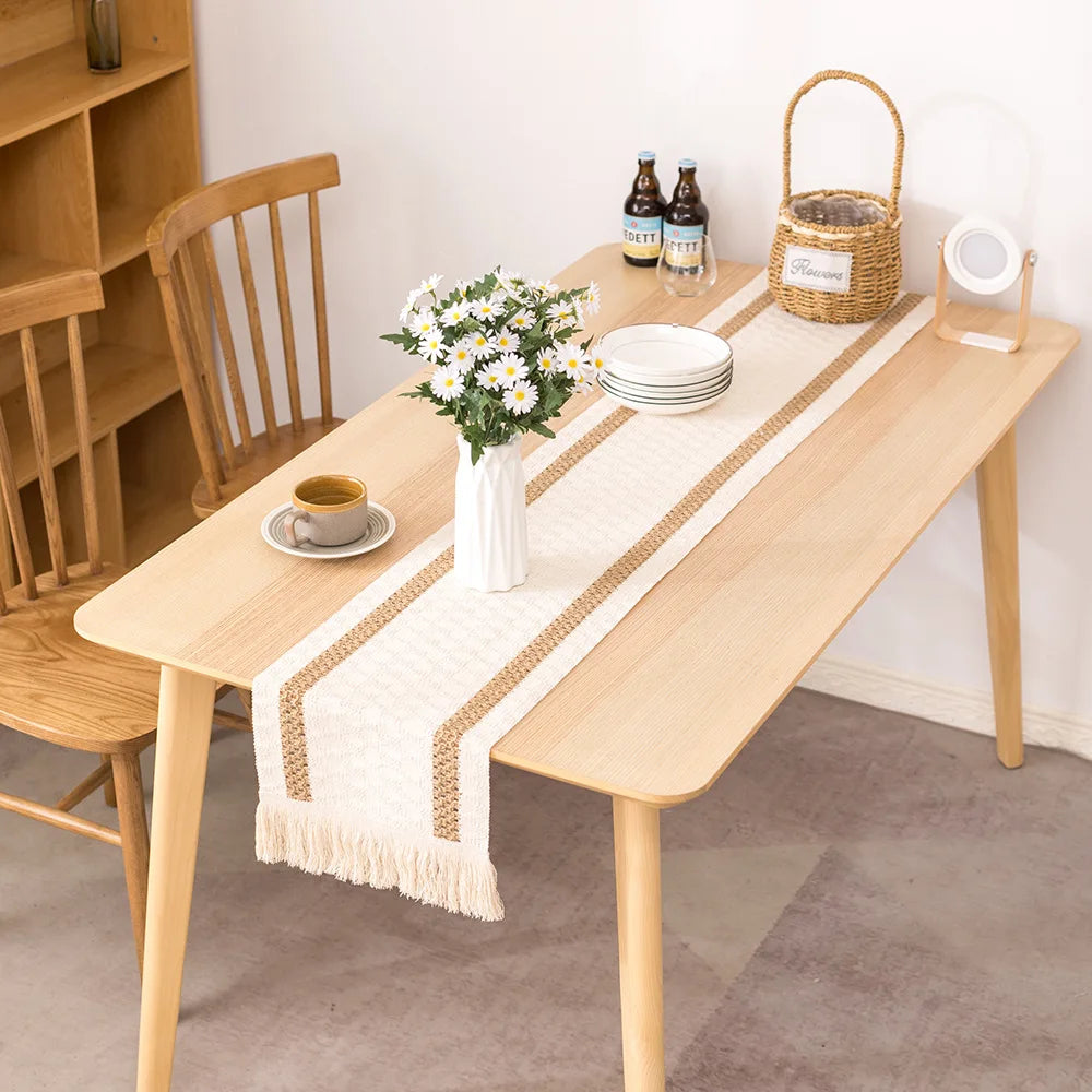 Cotton And Linen Table Runner