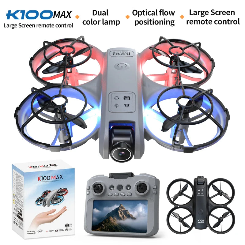 K100 RC Drone with Camera for Beginners FPV Live Video Altitude Hold