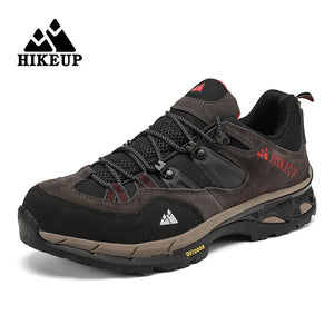 HIKEUP Leather Wear-resistant Outdoor Sport Sneakers