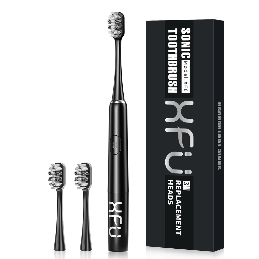 SEAGO Electric Sonic Toothbrush with 3 Replacement Brush Heads