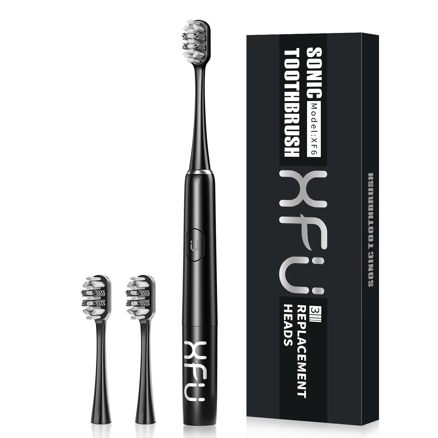 SEAGO Electric Sonic Toothbrush with 3 Replacement Brush Heads