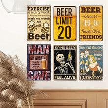 Funny Bar Beer Vintage Metal Tin Signs