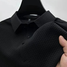 Casual Short Sleeved Solid Color Polo Shirt