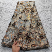 Nigerian Damask Tulle Lace Fabric
