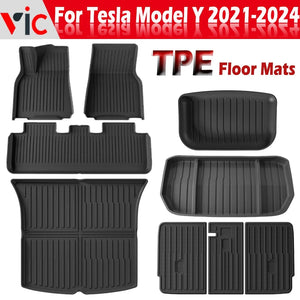 Tesla Model Y 2021-2024 TPE Floor Mats & Cargo Liner