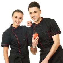 Short Sleeve Breathable Double Breasted Chef Jacket