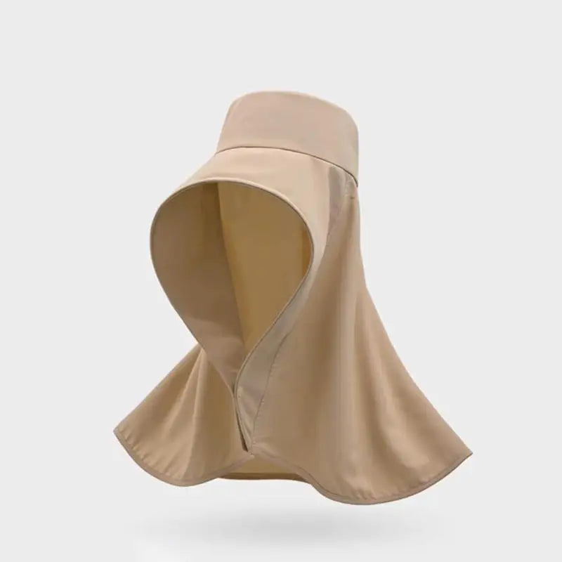 Large Over Shoulder Sunhat With Shawl